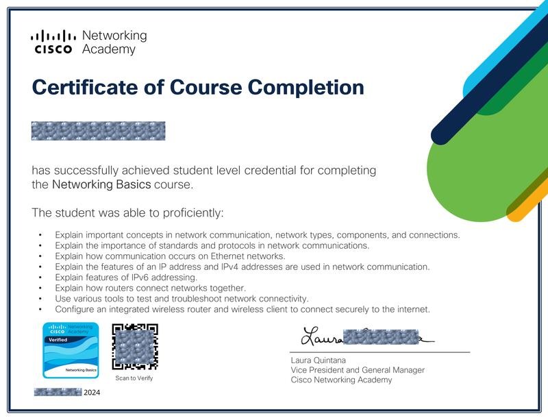 Cisco Networking Academy certification path